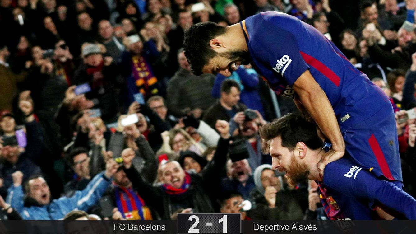 Foto: Messi y Suárez resolvieron un embrollo. (Reuters)