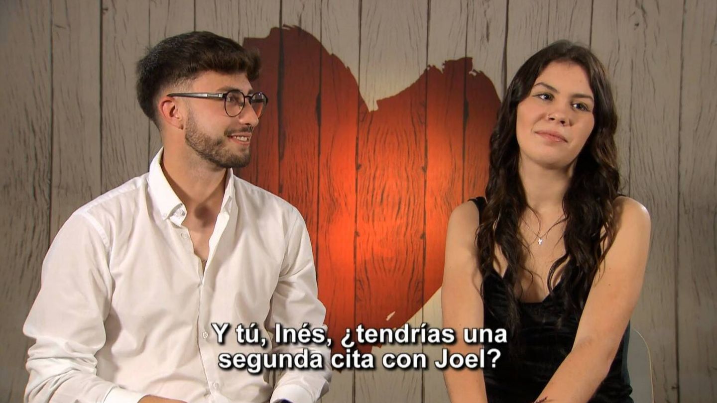 Joel e Inés, concursantes de 'First Dates'. (Mediaset España)