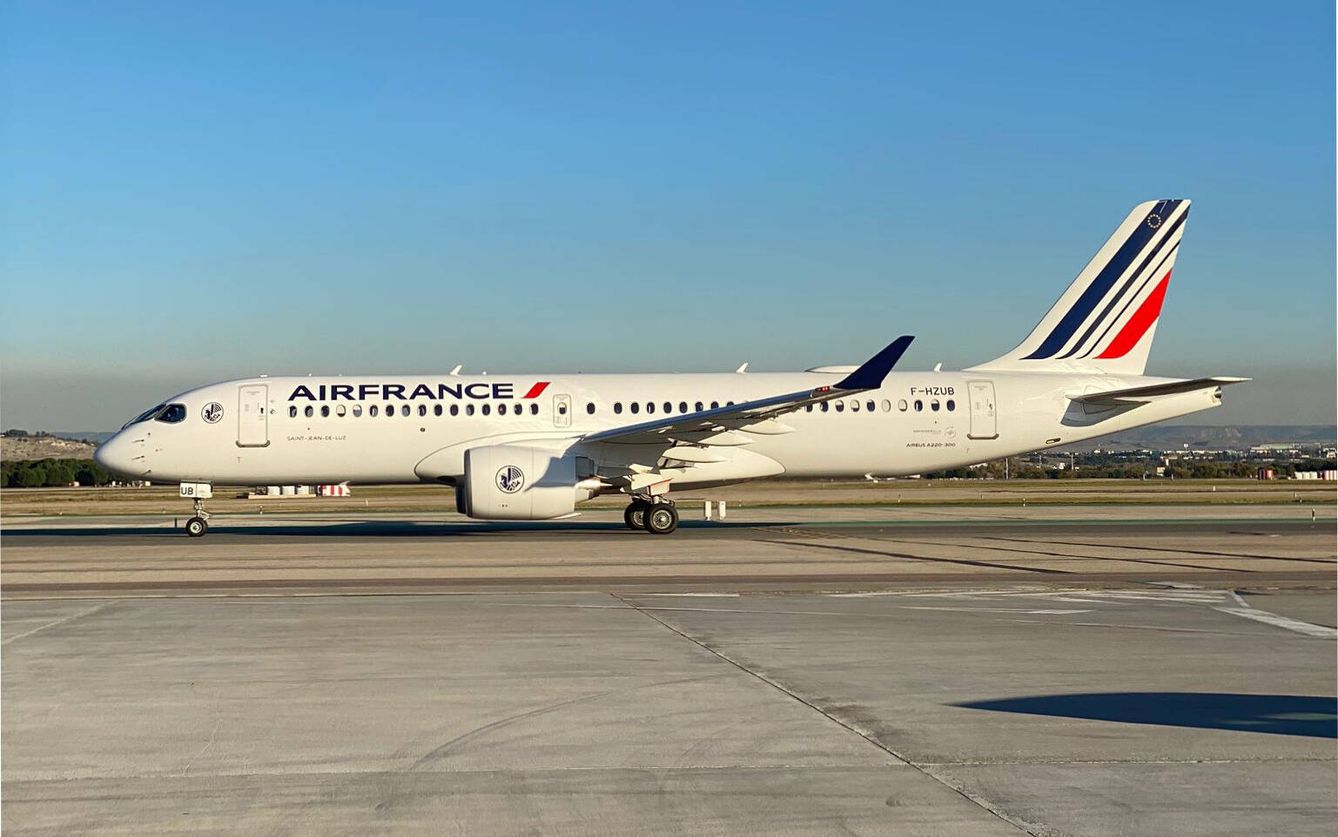 El nuevo A220. (Imagen cortesía de Air France)