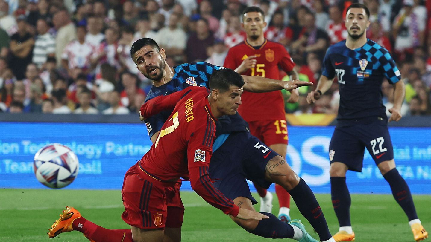 Morata no encontró el camino al gol. (Reuters/Yves Herman)