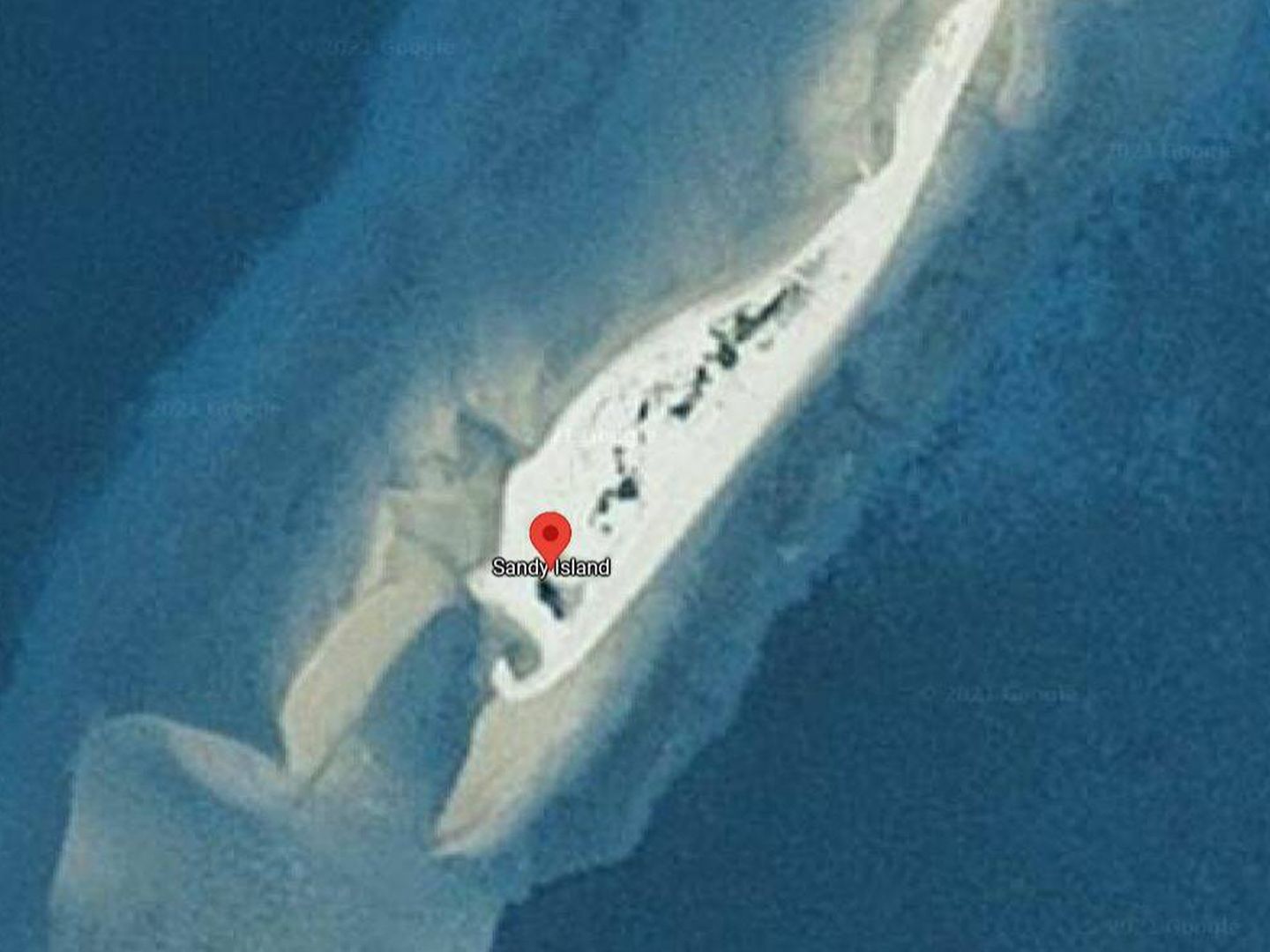 Imagen de Sandy Island. (Google Maps)