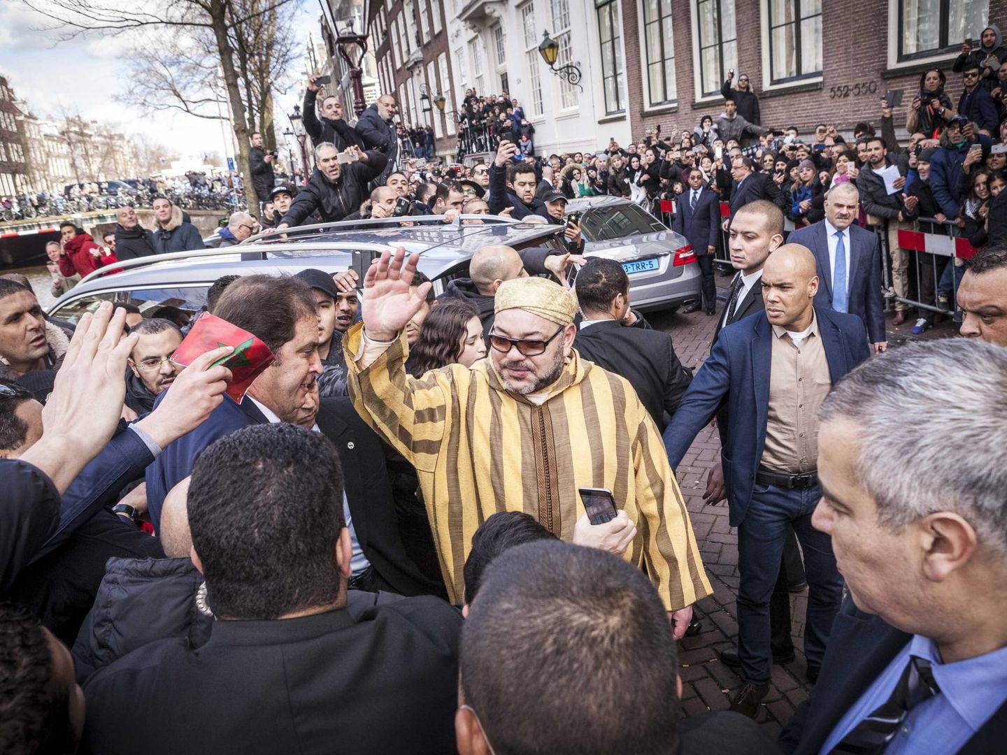 El rey de Marruecos Mohamed VI, en una visita a Holanda. (EFE)