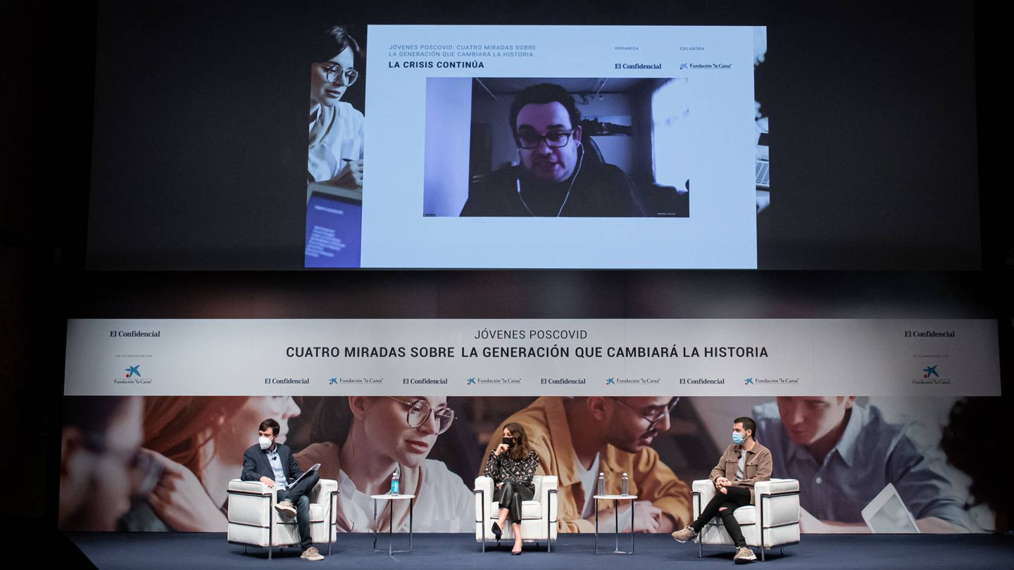 En pantalla, Josep Sala i Cullell, autor del libro ‘La generación tapón’.