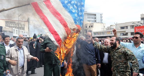 Foto: Protestas en Irán en abril de 2019. (EFE)