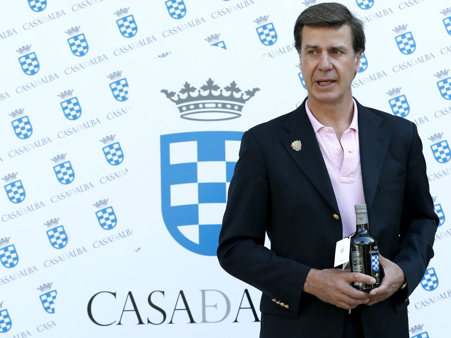 Cayetano Martínez de Irujo presenta la marca Casa de Alba. (EFE)