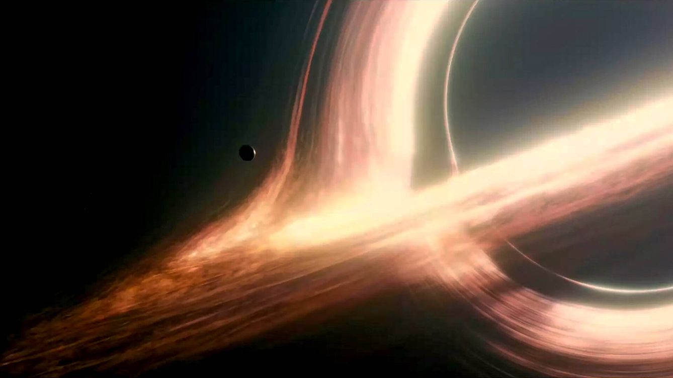 Foto: Visualización de un mundo cerca de un agujero negro. (Paramount/Legendary)