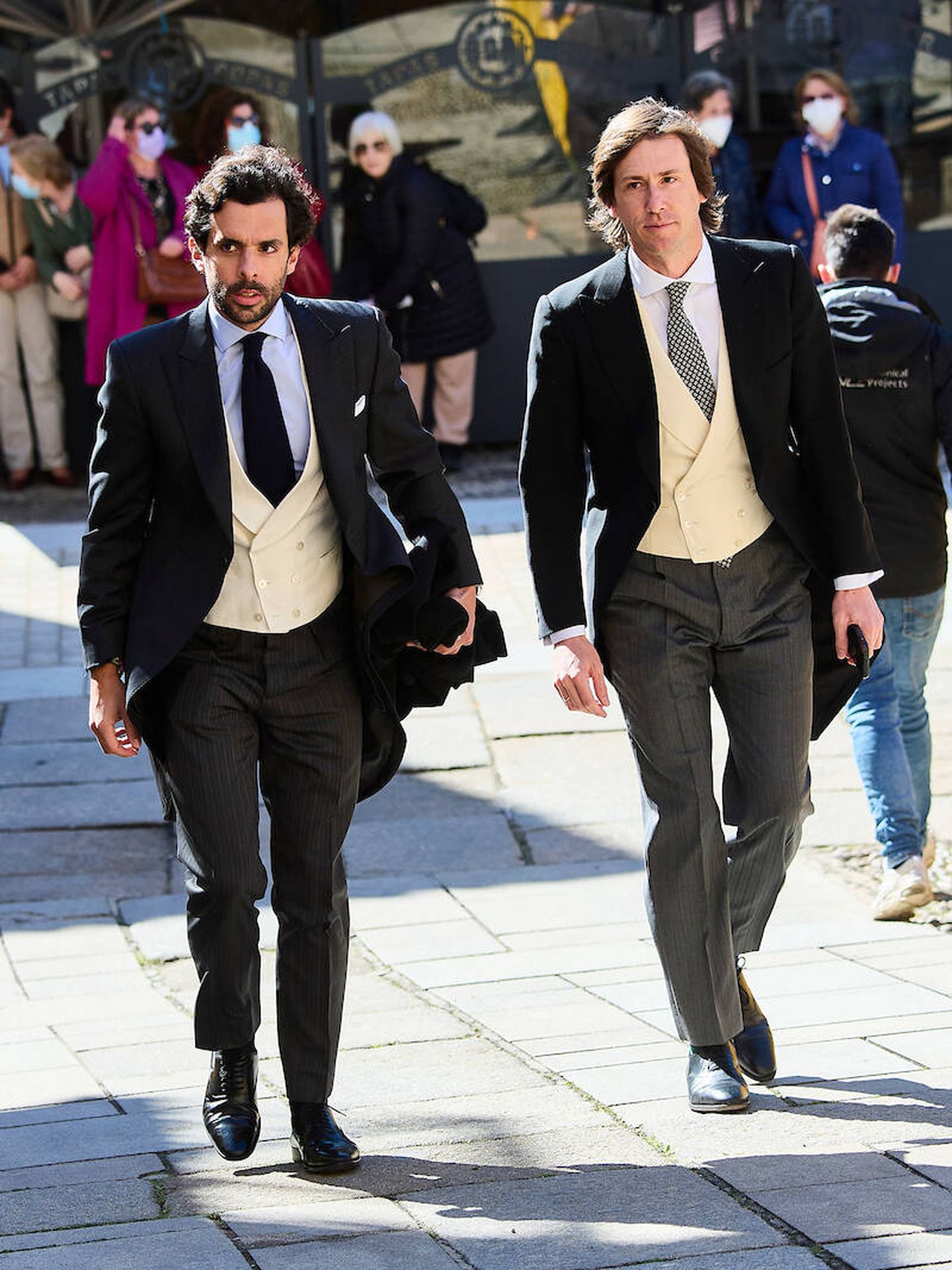 Alonso Aznar y Felipe Cortina Lapique, en la boda de Álvaro Falcó. (Limited Pictures)