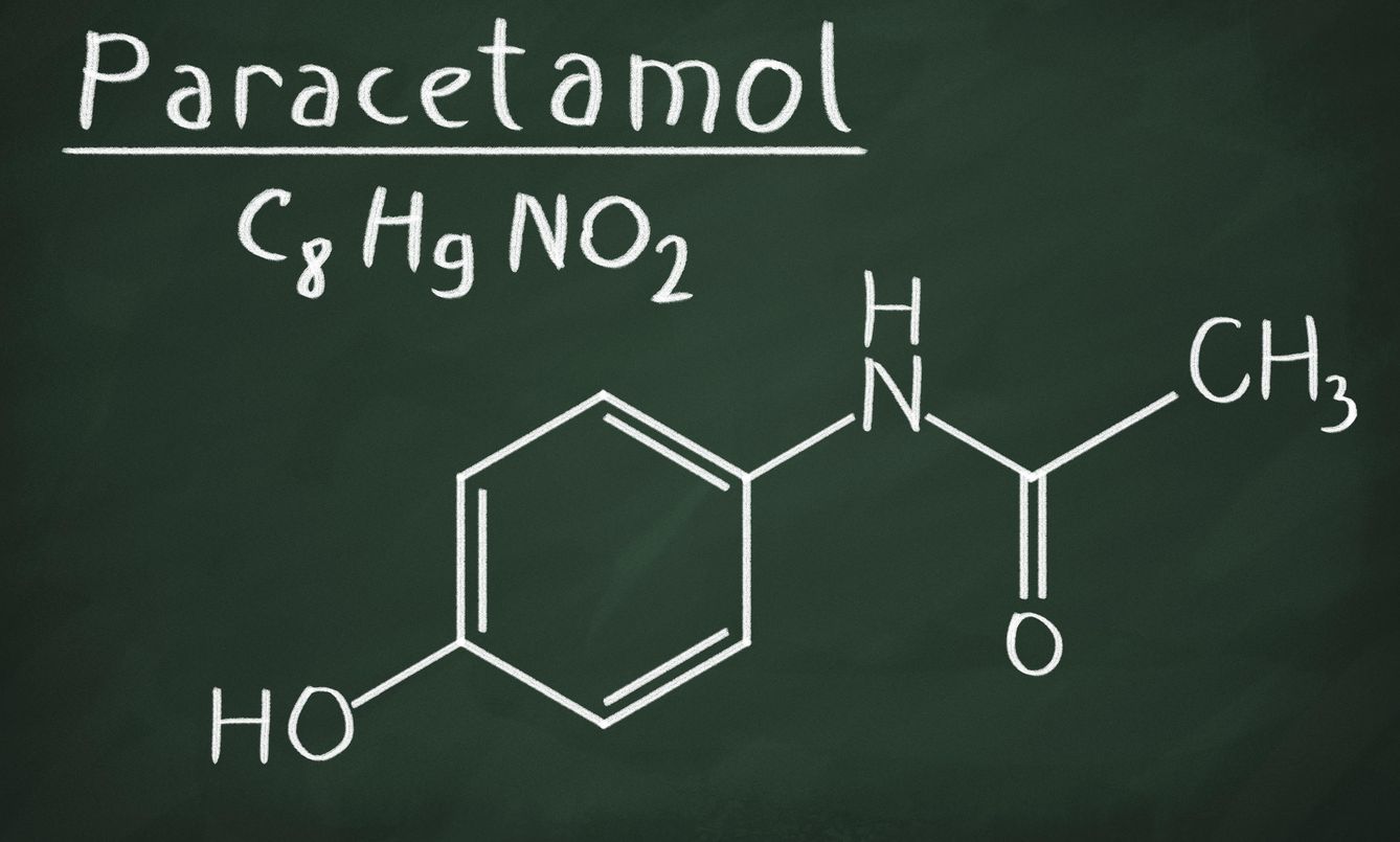 Formulación química del paracetamol. (iStock)