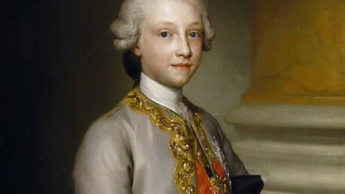 El infante Gabriel de Borbón y Sajonia, hijo de Carlos III, en un retrato de Anton Raphael Mengs. (Cortesía/Museo del Prado)