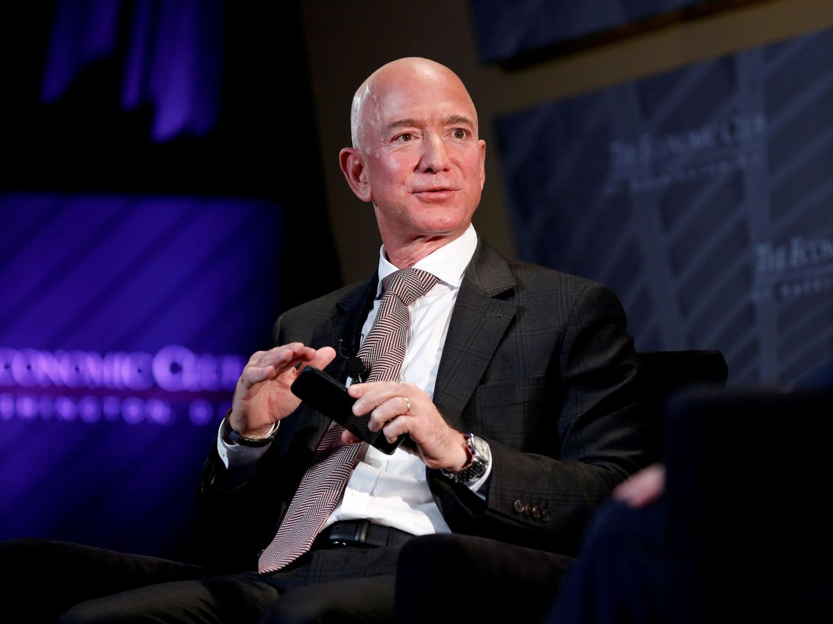 Foto: El CEO de Amazon, Jeff Bezos, en un acto en Washington. (EFE)