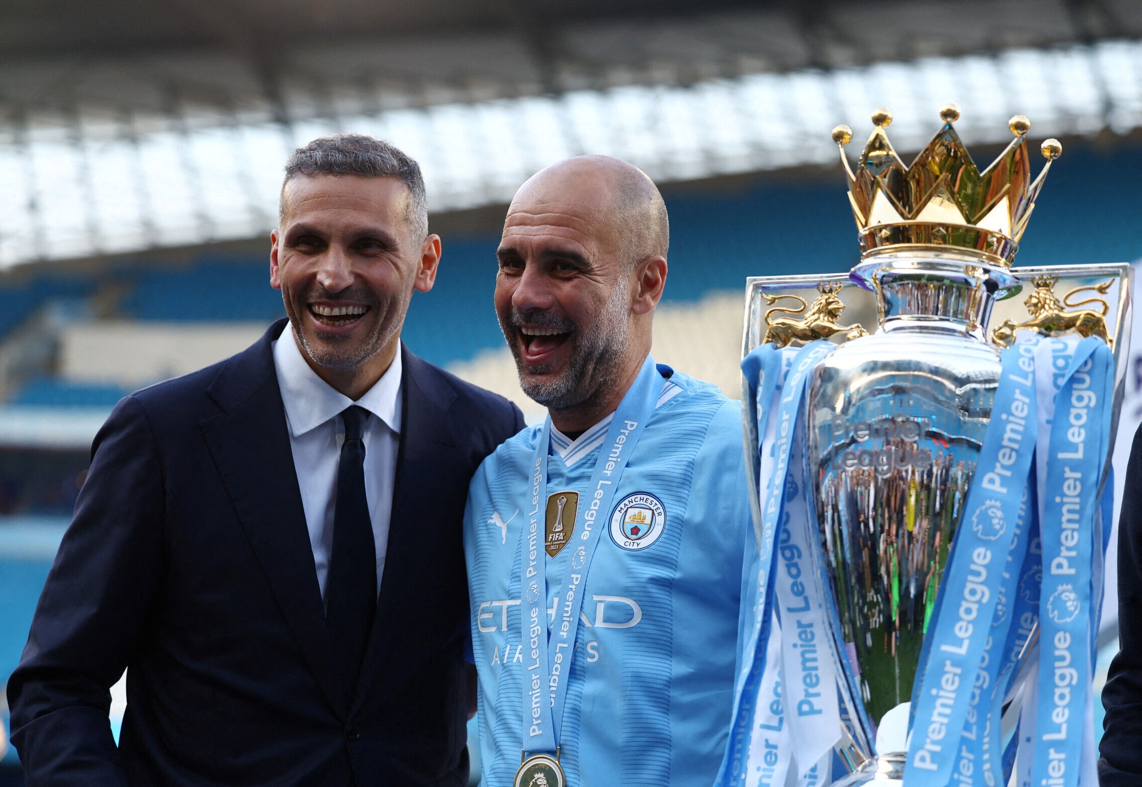 Foto de Guardiola rompe su silencio para decir que está con el Manchester City... pocos meses después de irse