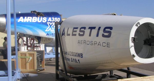 Foto: Cono de cola del A350 de Airbus. (Alestis Aerospace)