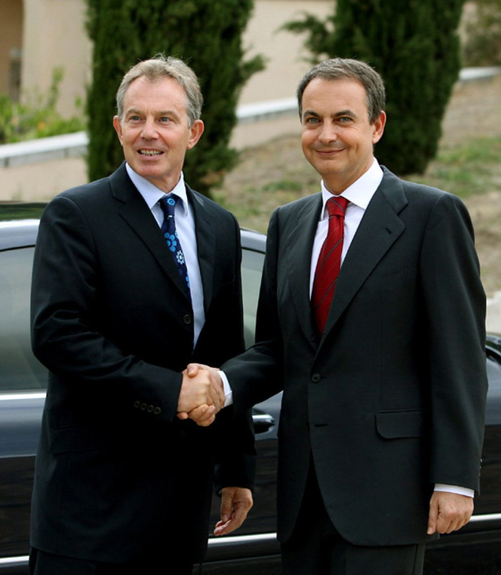 Foto: Blair da a Zapatero una clase de liderazgo para ‘El Proceso’