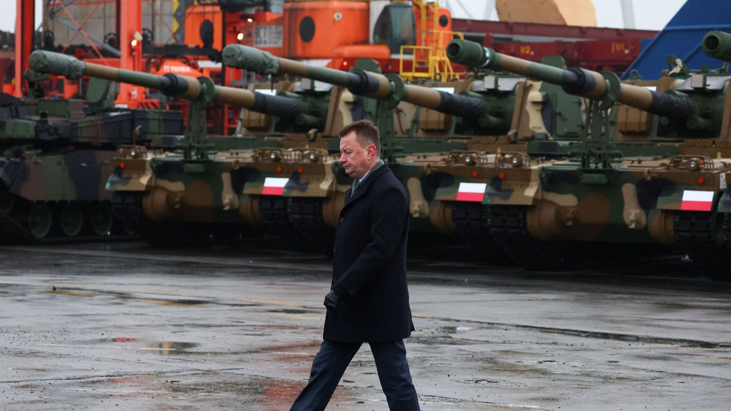 El ministro de Defensa polaco Mariusz Blaszczak. (Reuters/Kacper Pempel)