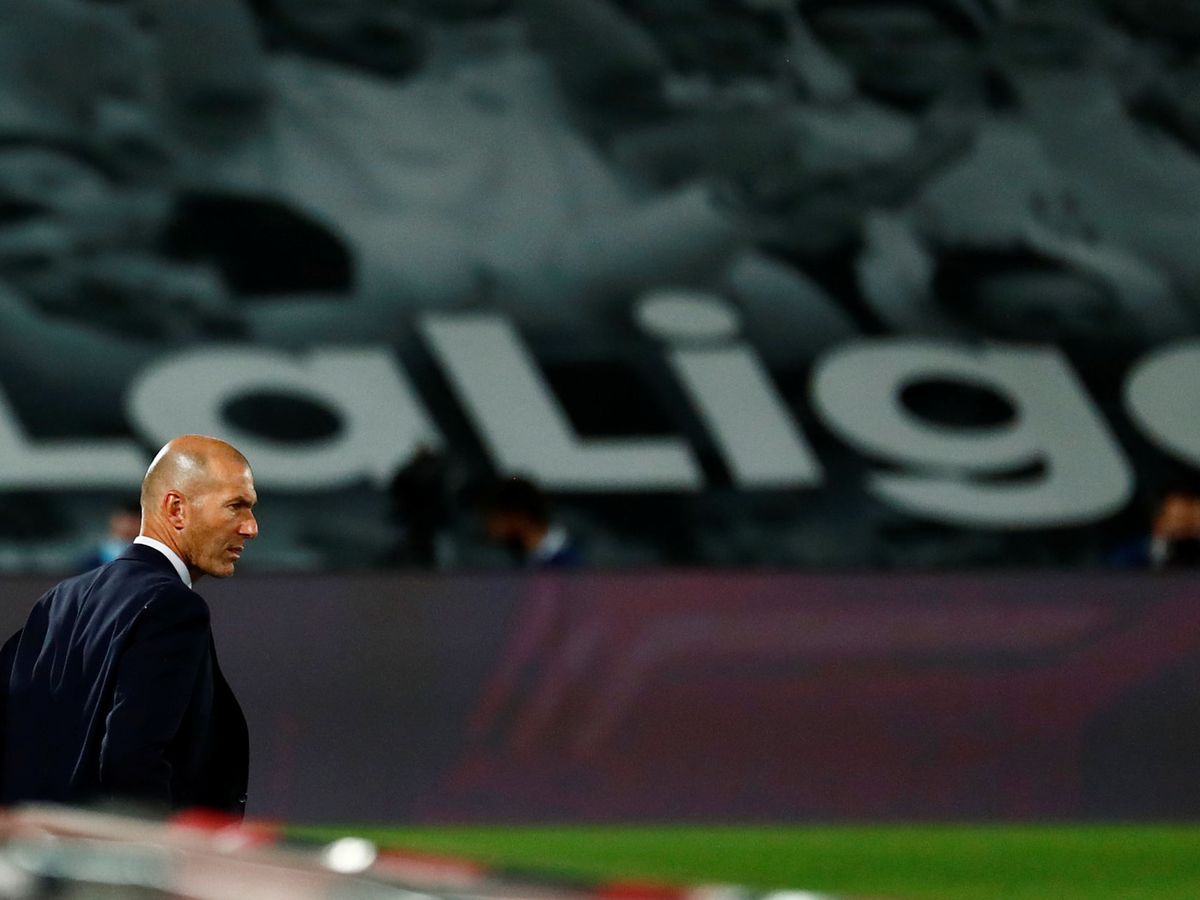 Foto: Zidane, durante el partido del Real Madrid contra el Mallorca, en el Alfredo Di Stéfano. (Reuters)
