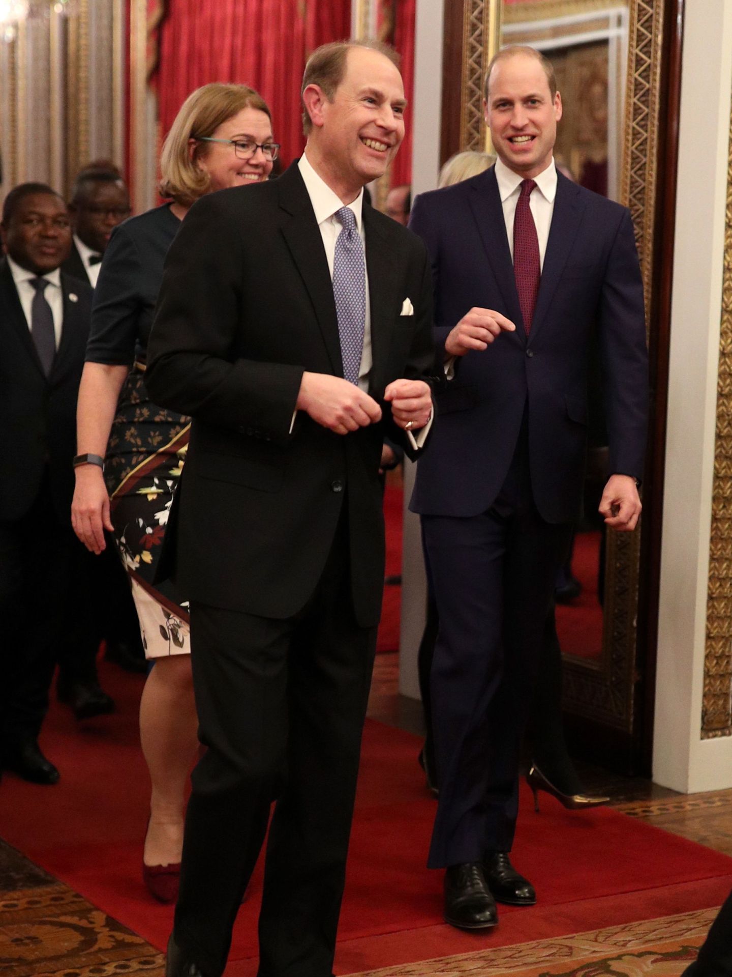 El príncipe Guillermo y el príncipe Eduardo. (Reuters)