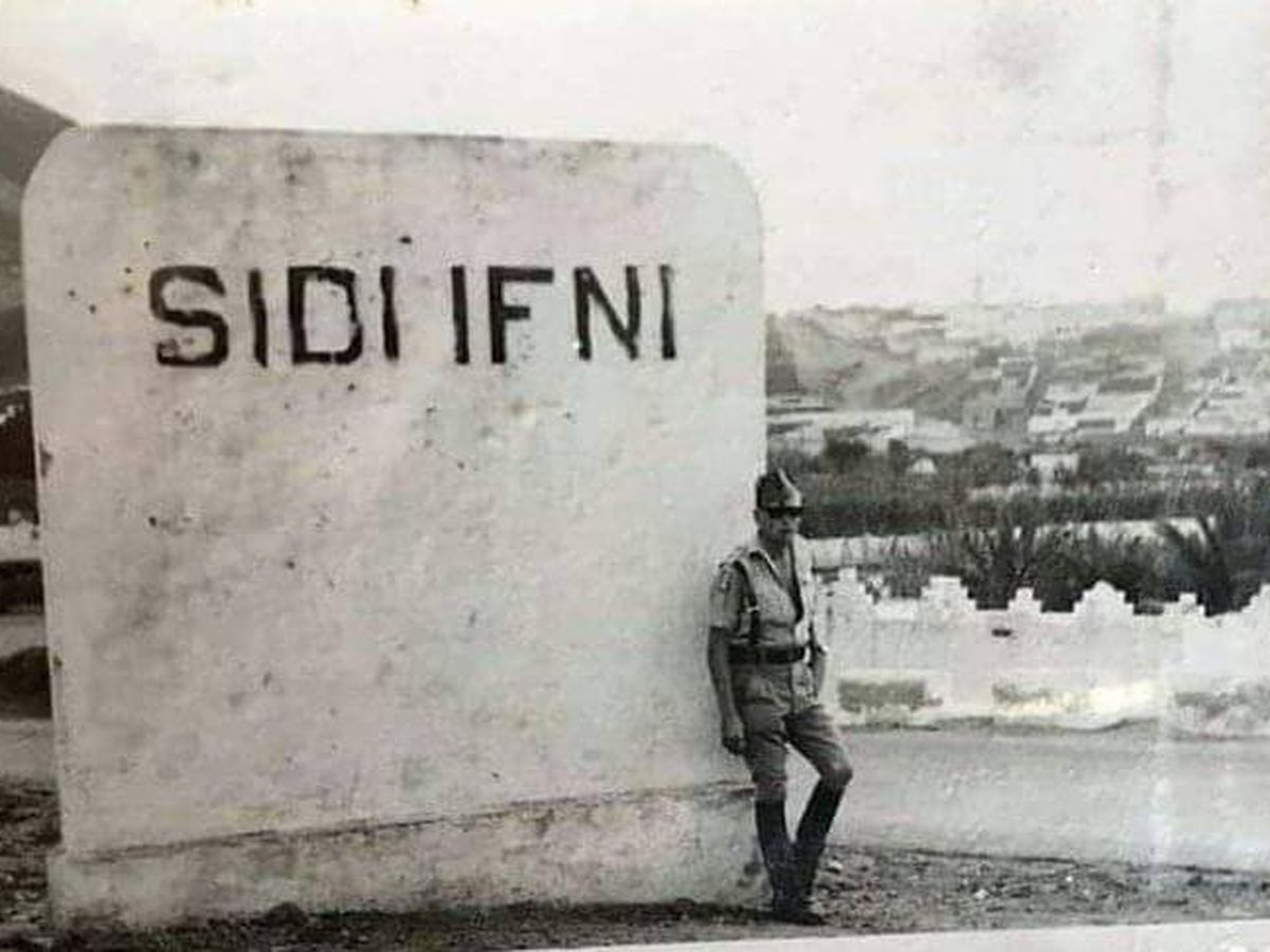 Foto: Un legionario en la capital del Ifni, Sidi-Ifni circa 1968.