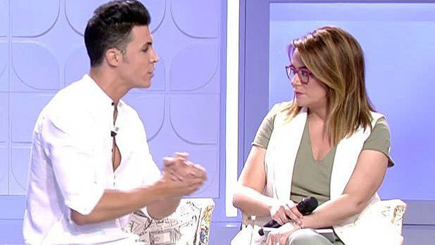 Kiko con Toñi Moreno en 'MYHYV'. (Mediaset España)