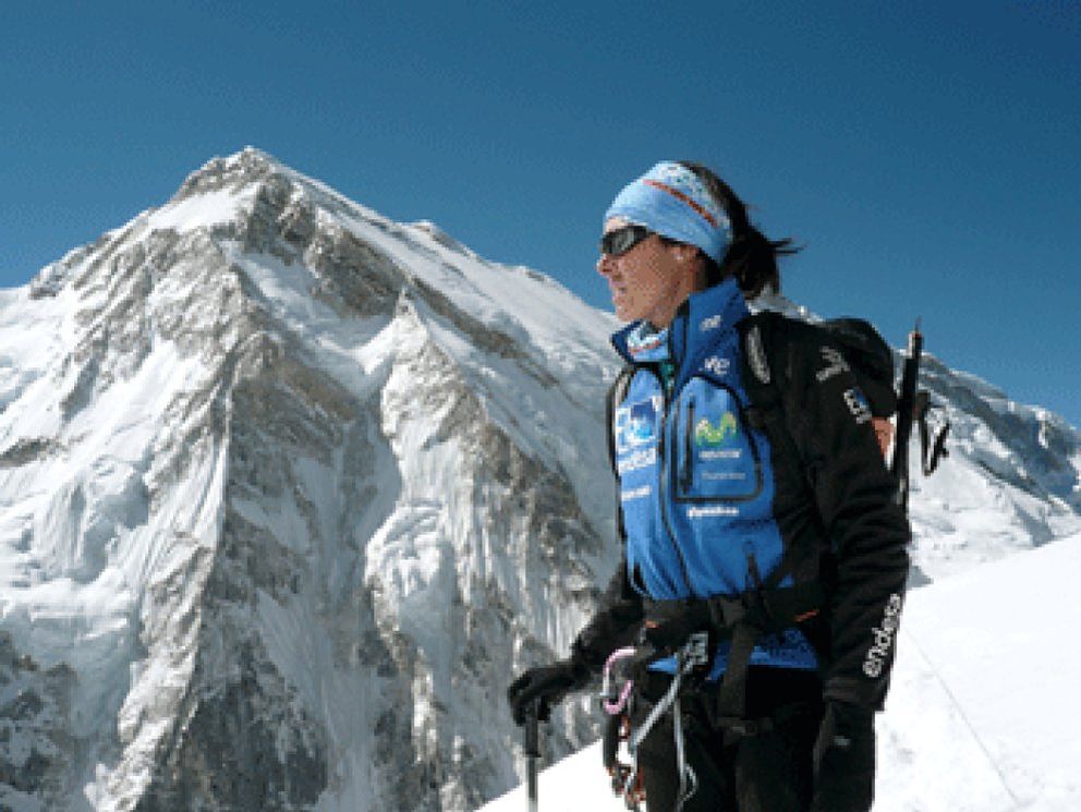 Foto: Edurne Pasabán logra hacer cumbre en el Kangchenjunga