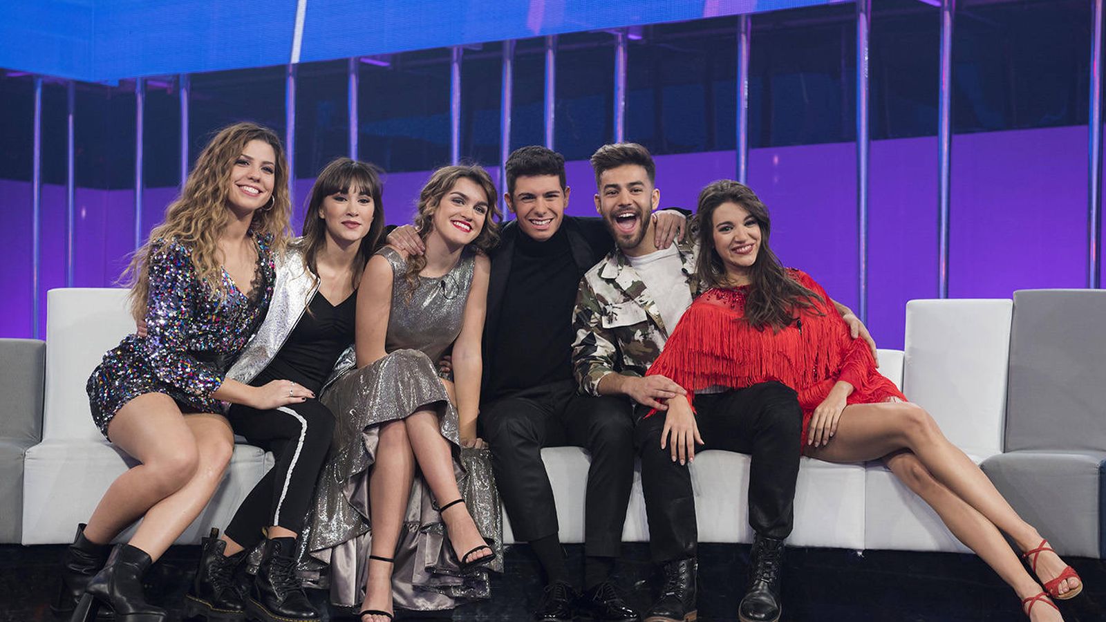Foto: Los seis candidatos a representar a España en Eurovisión. (TVE)