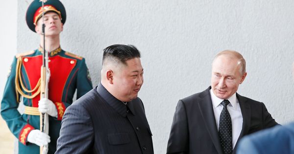 Foto: Primera imagen de Putin y Kim Jong-un en Vladivostok. (Reuters)