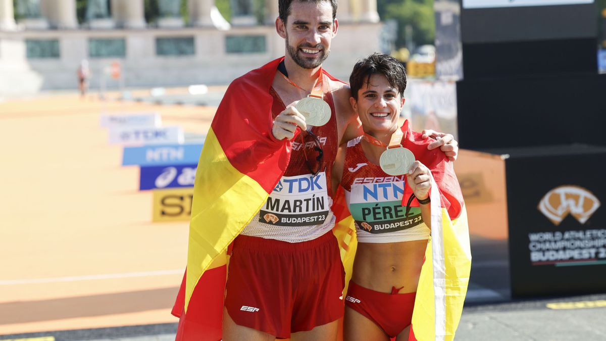 María Pérez y Álvaro Martín se proclaman campeones del mundo de 35 kilómetros marcha