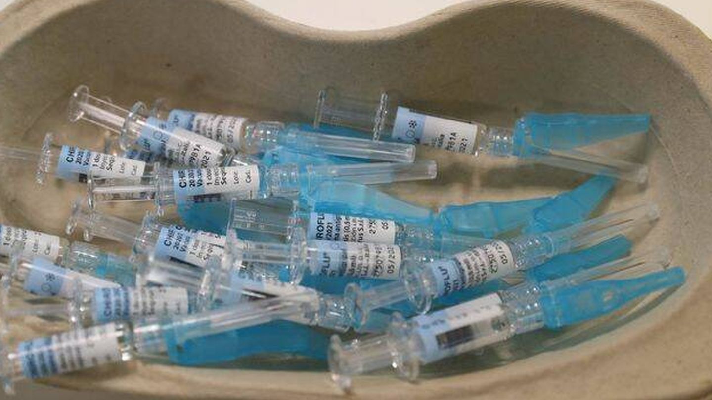 Dosis de vacuna para combatir la gripe en Bilbao. (EFE/Luis Tejido)