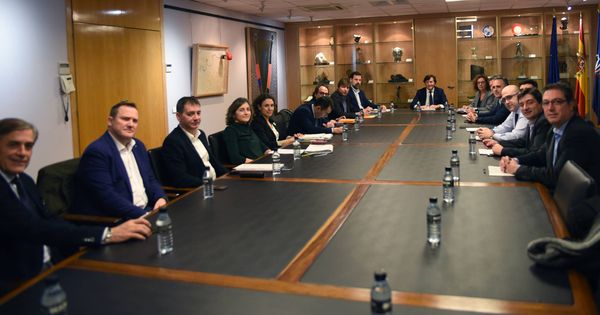 Foto: Imagen de la reunión entre ACB y ABP celebrada este jueves en la sede del Consejo Superior de Deportes. (CSD)