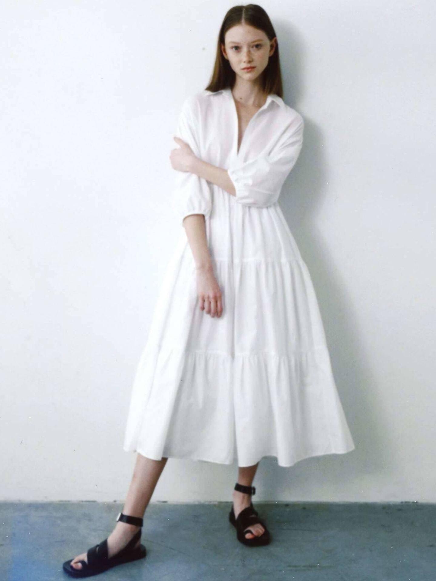 Un vestido blanco de Zara. (Cortesía)