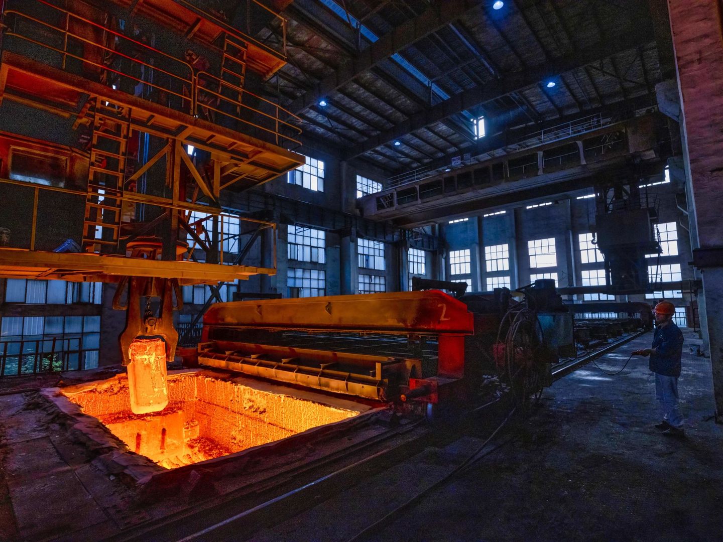 Planta de producción de acero. (Reuters)