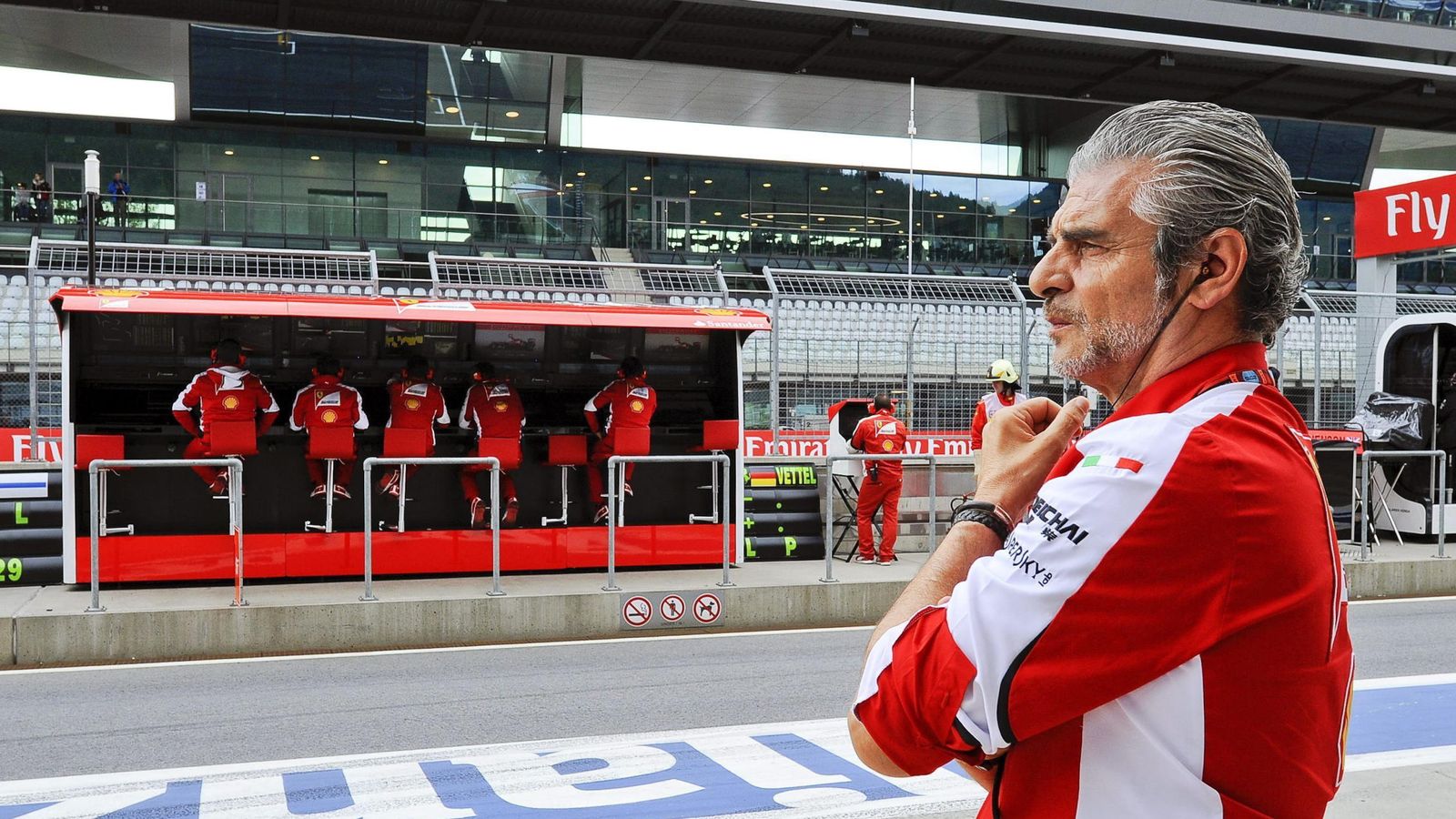 Foto: Maurizio Arrivabene en el Gran Premio de Austria (Efe)