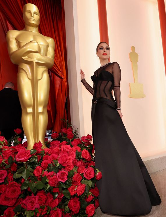 Lady Gaga, en los Oscar 2023. (Reuters)