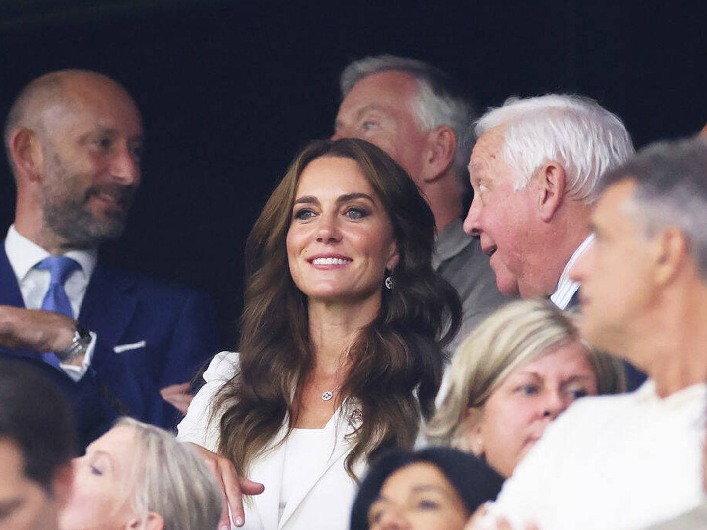 Kate Middleton viendo el Mundial de Rugby 2023. (Getty)
