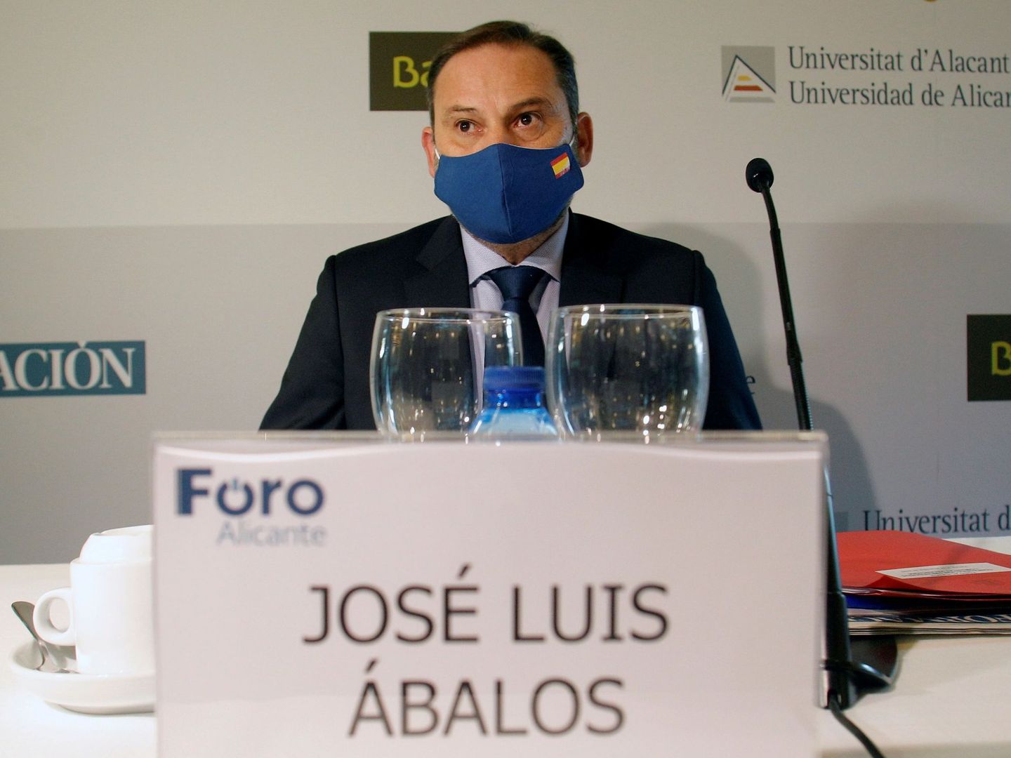 El exministro de Transportes, José Luis Ábalos, durante la pandemia (EFE/Morell)