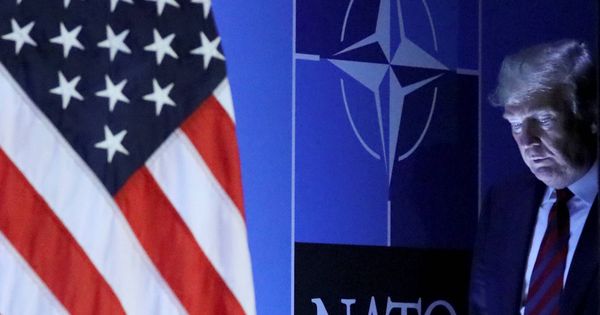 Foto: Donald Trump a su llegada a una conferencia en la cumbre de la OTAN en Bruselas, en julio de 2018. (Reuters)
