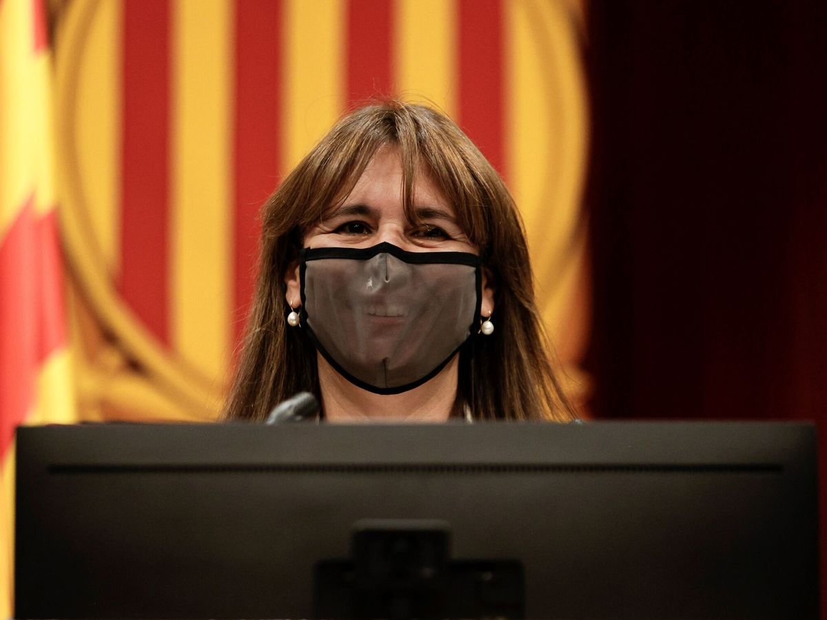 Foto: La presidenta del Parlament de Cataluña, Laura Borràs. (EFE/Quique García)