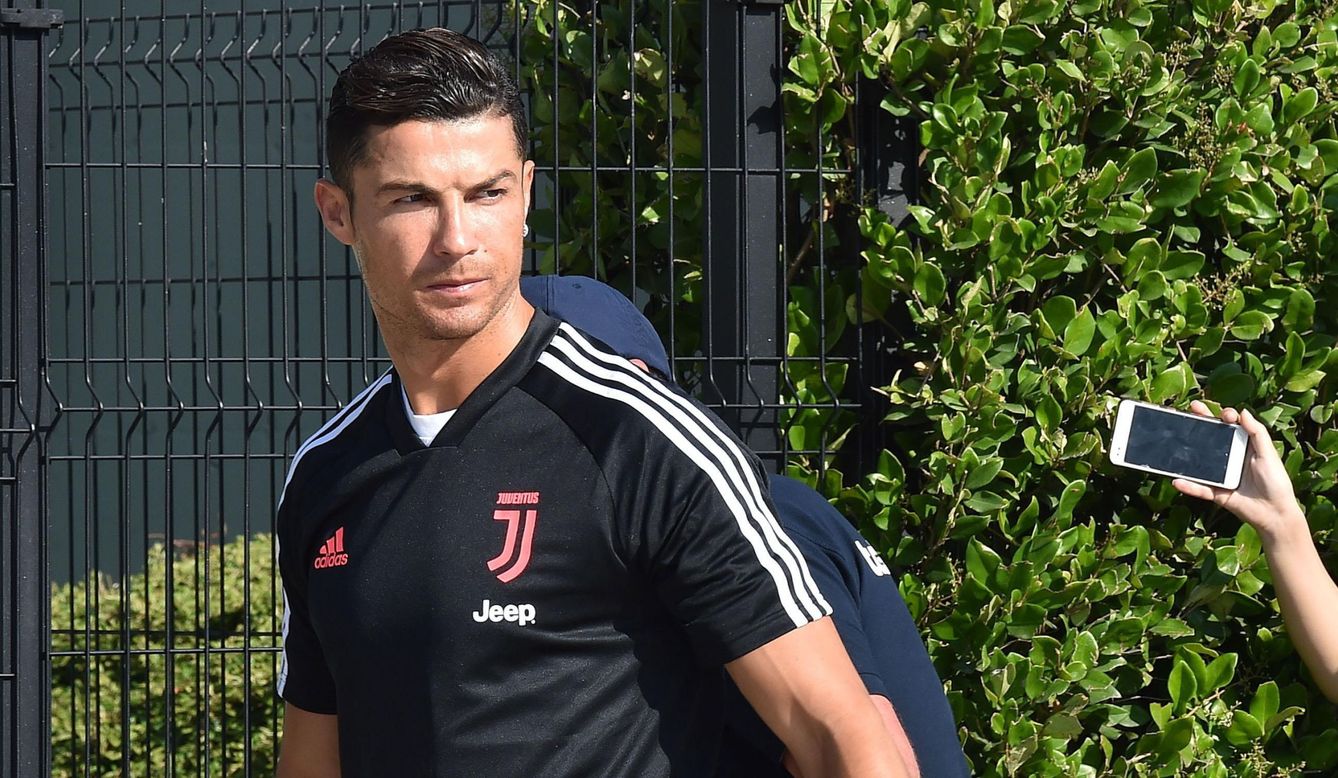 Cristiano Ronaldo, en un entrenamiento de pretemporada de la Juventus. (Reuters)