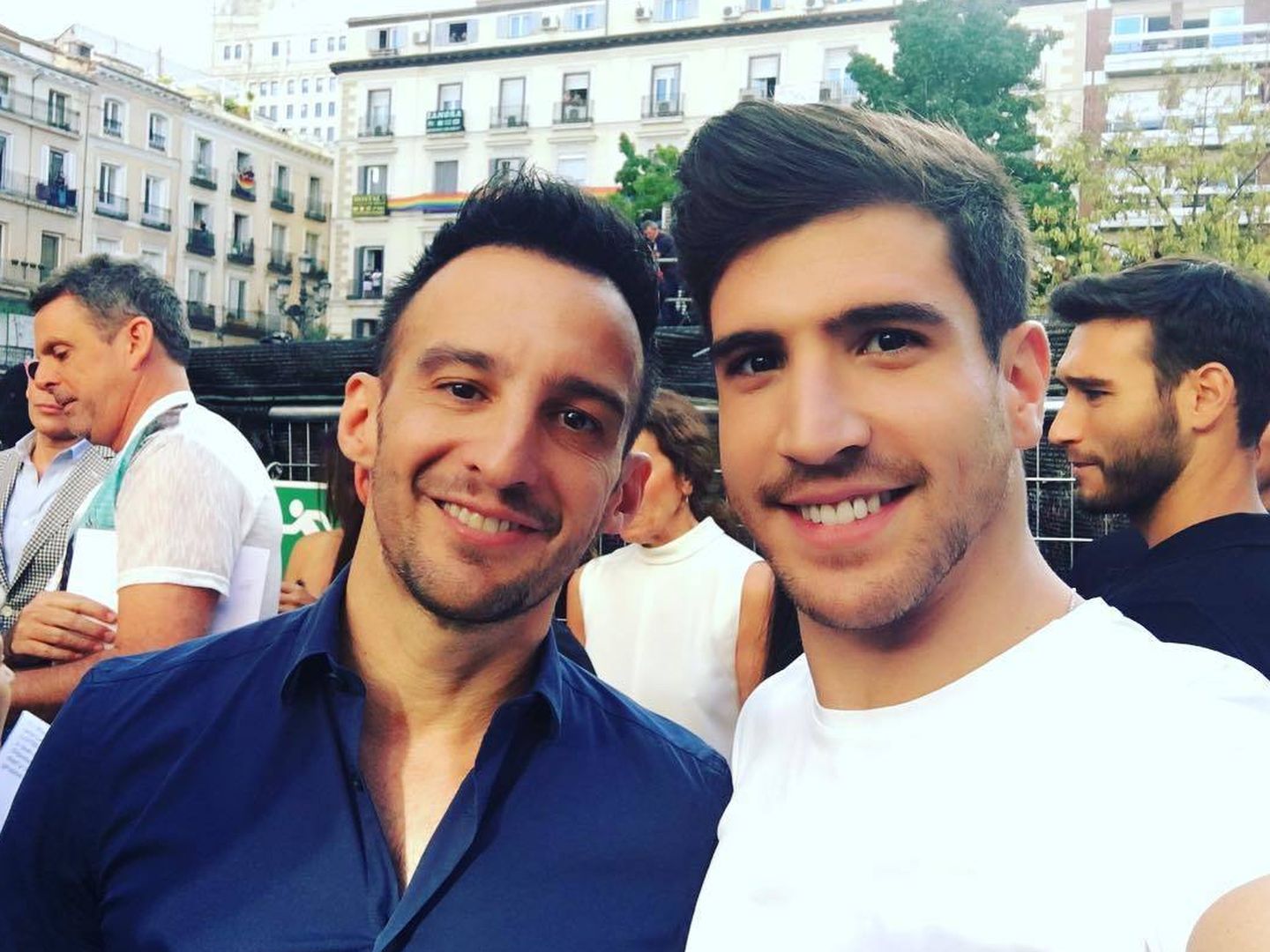 Amenábar y David Blanco en una imagen de archivo. (Instagram)