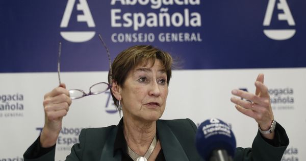 Foto: La presidenta del Consejo General de la Abogacía Española, Victoria Ortega. (EFE)
