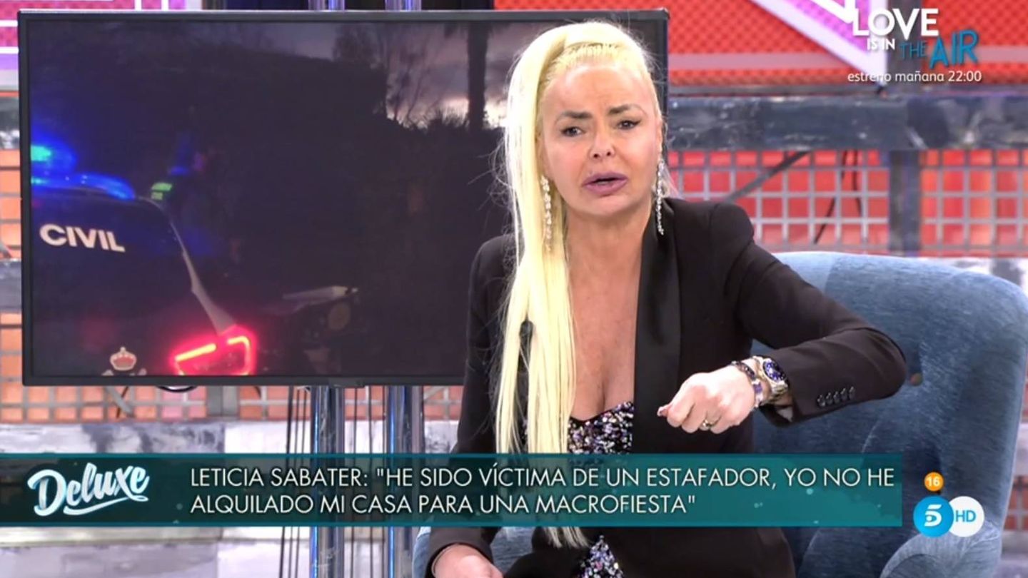 Leticia Sabater, en 'Sábado Deluxe'. (Telecinco).