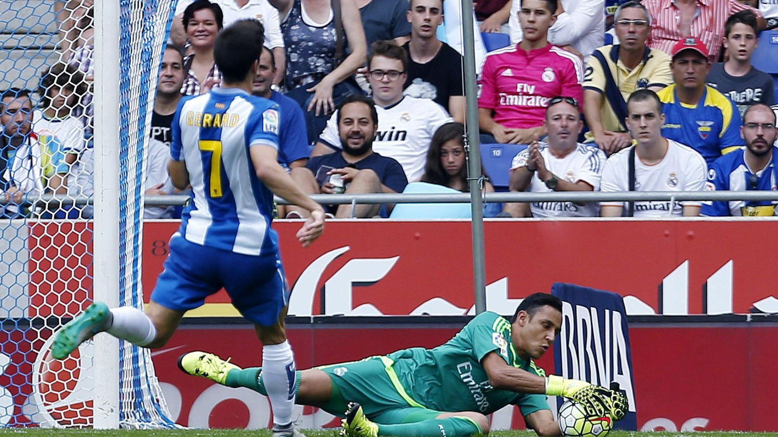 Foto: Keylor Navas, en el partido de Liga del Real Madrid contra el Espanyol.