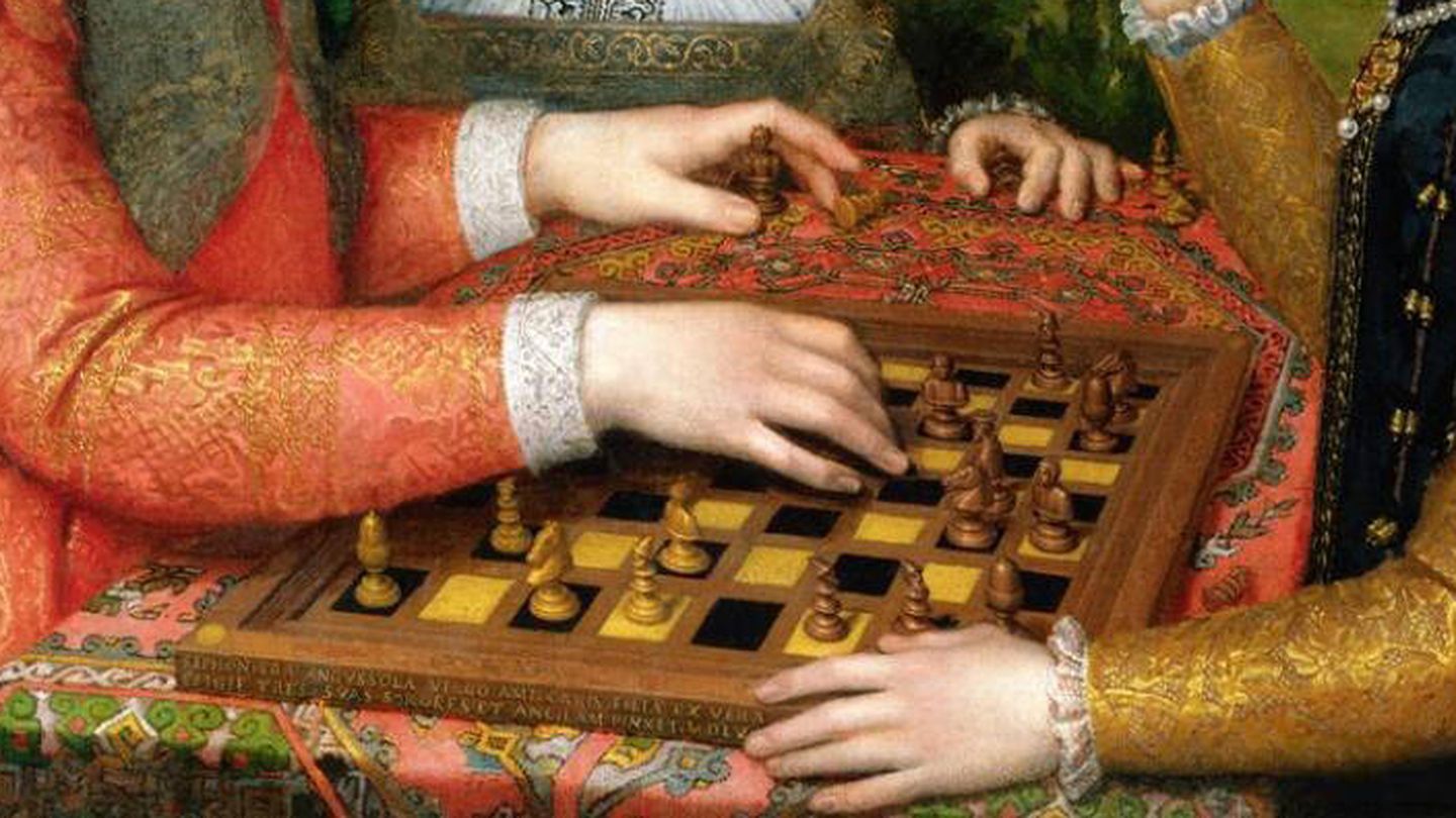 Detalle de Partida de ajedrez, por Sofonisba Anguissola en 1555. (Wikimedia)