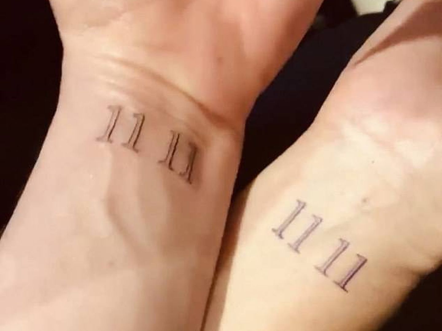  Los tatuajes de las dos amigas. (IG @jenniferaniston)