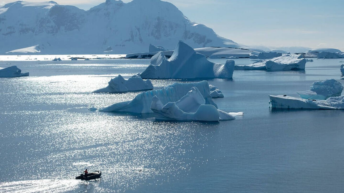 La Antártida durante 'nuestro invierno'.