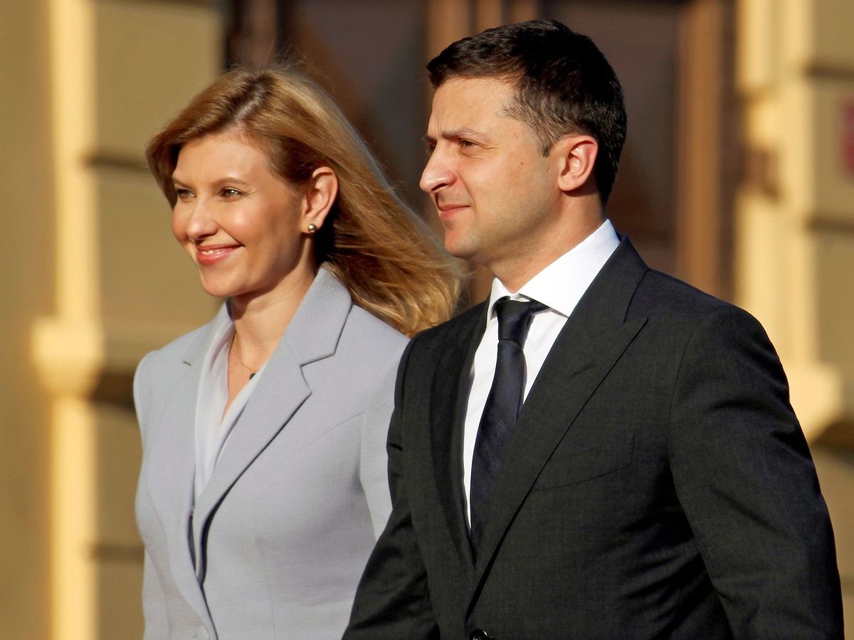 Foto: Olena Zelenska y su marido, el presidente ucraniano, en una imagen de archivo. (EFE/Toms Kalnins)