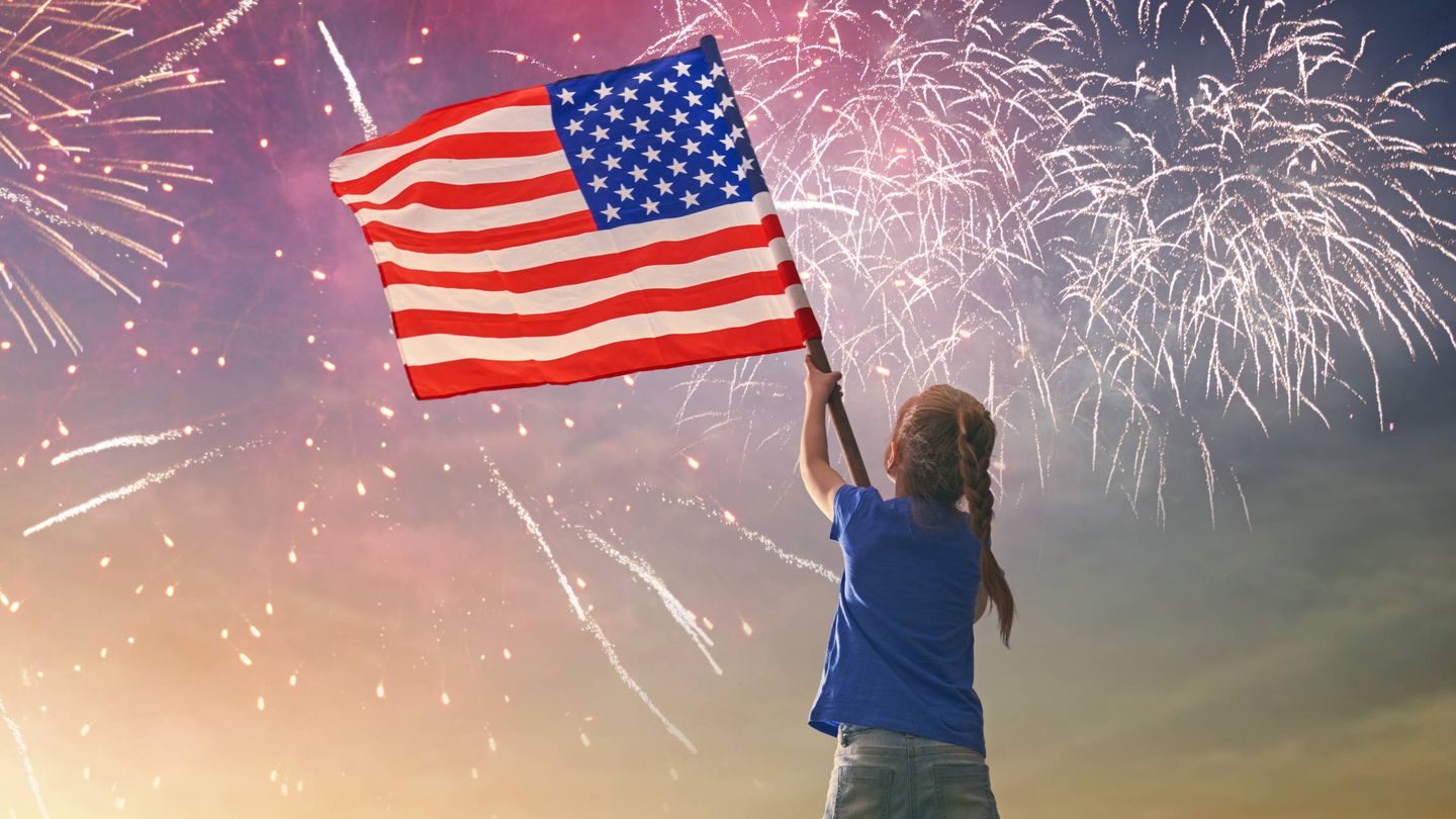 Una niña celebra el Día de la Independencia, 4 de julio, en EEUU. (iStock)