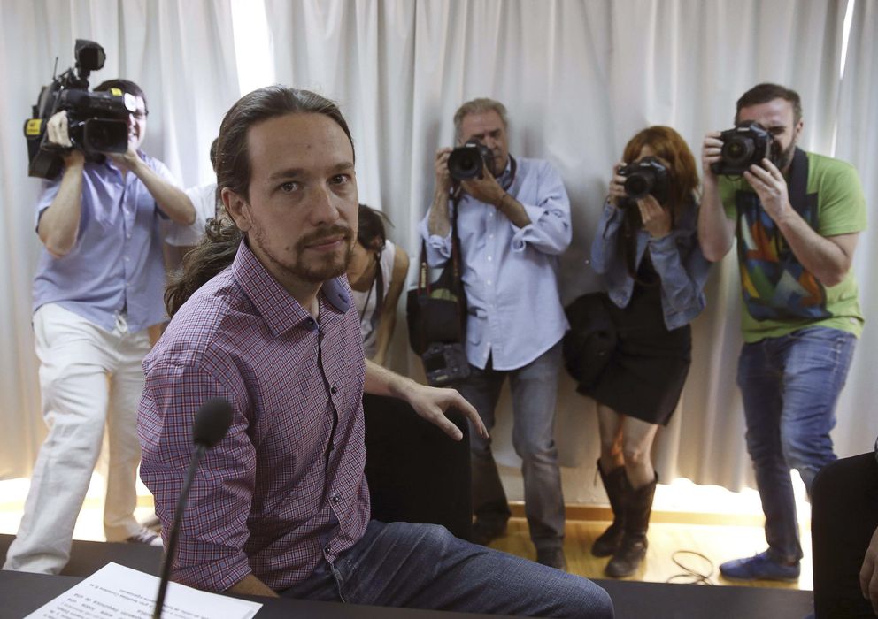 Foto: El eurodiputado electo y portavoz de Podemos, Pablo Iglesias (EFE)