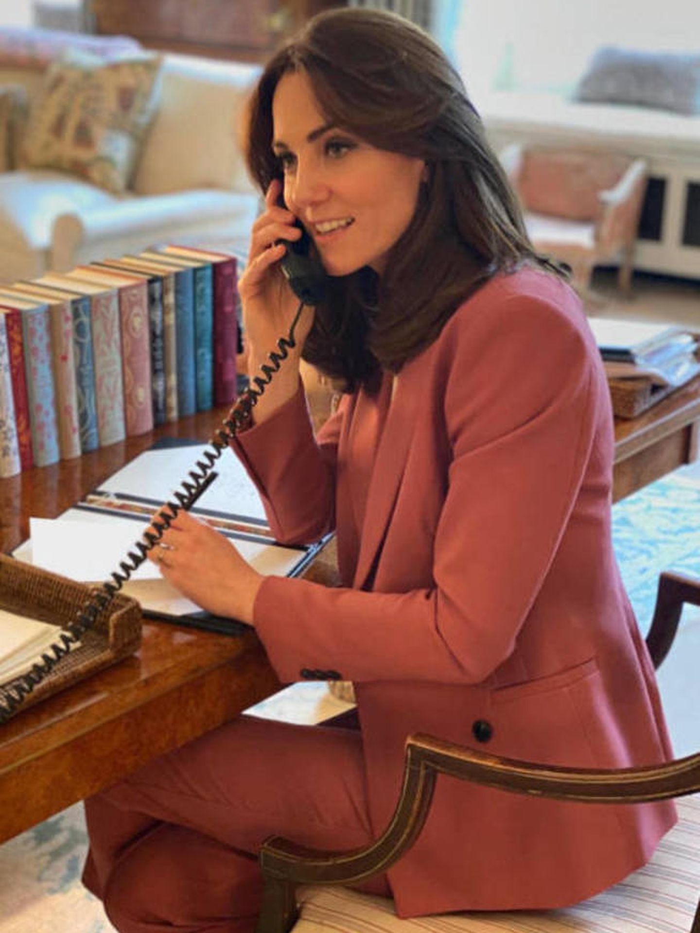 Kate, en su despacho. (Kensington Palace)