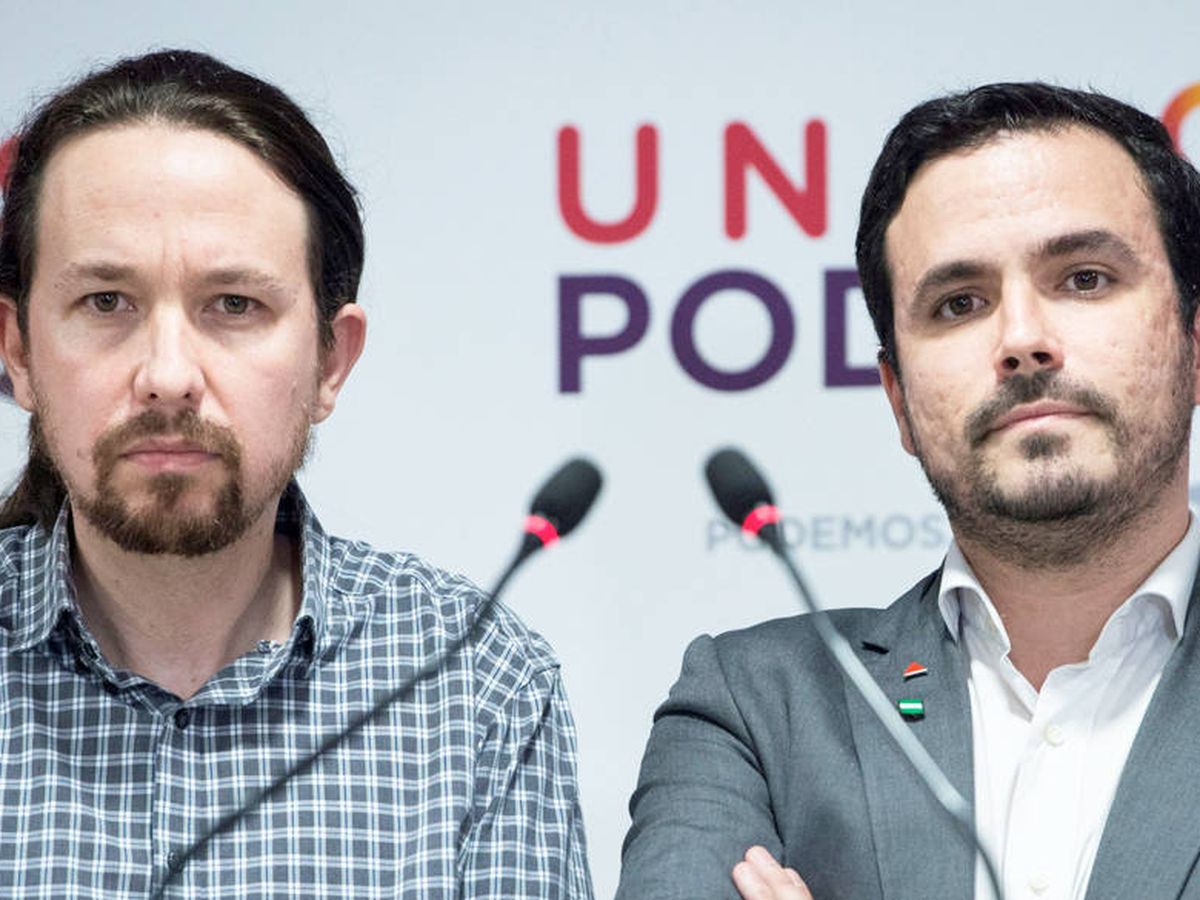 Foto: Pablo Iglesias y Alberto Garzón. (EFE)