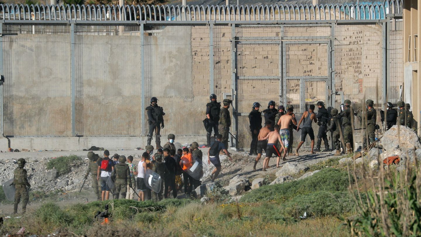 Frontera de Ceuta con Marruecos. (Reuters)